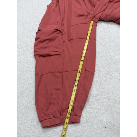 Anthropologie Daily Practice Jumpsuit Pink Cloud Rest Cotton Vacay Size XL NWT - Picture 6 of 13